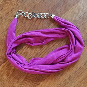 Purple wrap scarf